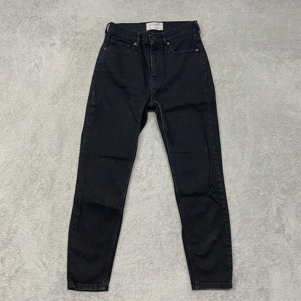 Everlane Black High-Rise Cropped Jeans